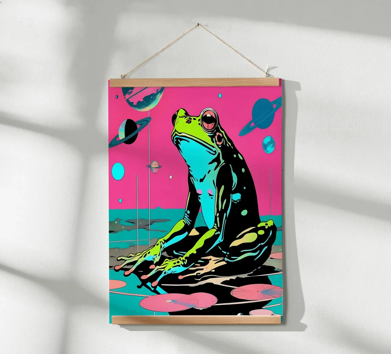 Frog_Style_D_1 poster by Tierisch bunt by LK