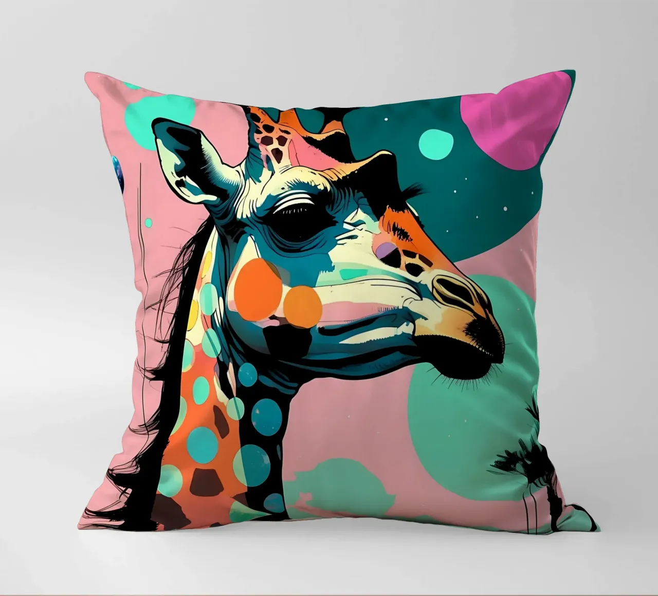 Giraffa_Stile_D_1 cuscino da Tierisch bunt by LK