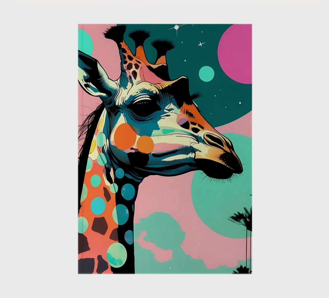 Girafe_Style_D_1 carnet de notes de Tierisch bunt by LK