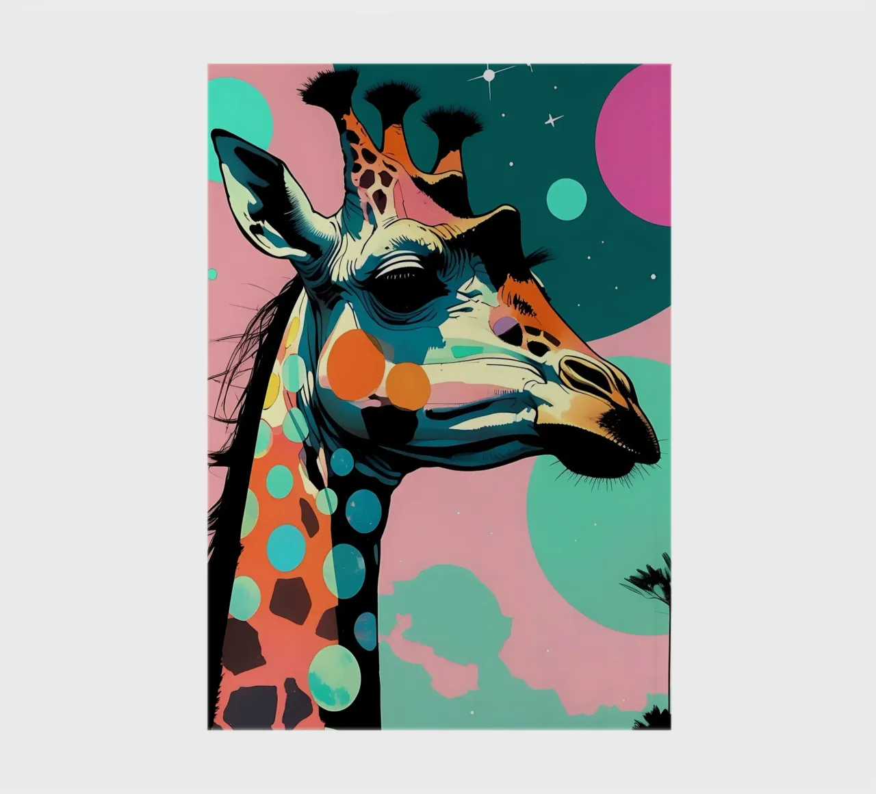 Girafe_Style_D_1 carnet de notes de Tierisch bunt by LK