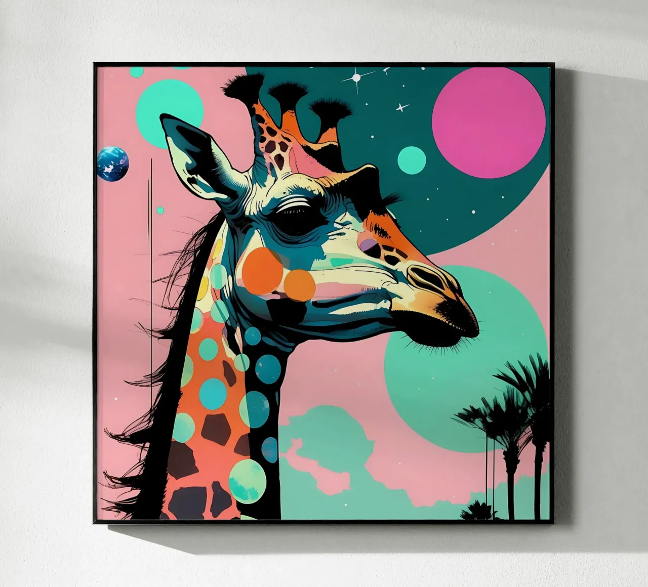 Giraffa_Stile_D_1 plexiglass da Tierisch bunt by LK