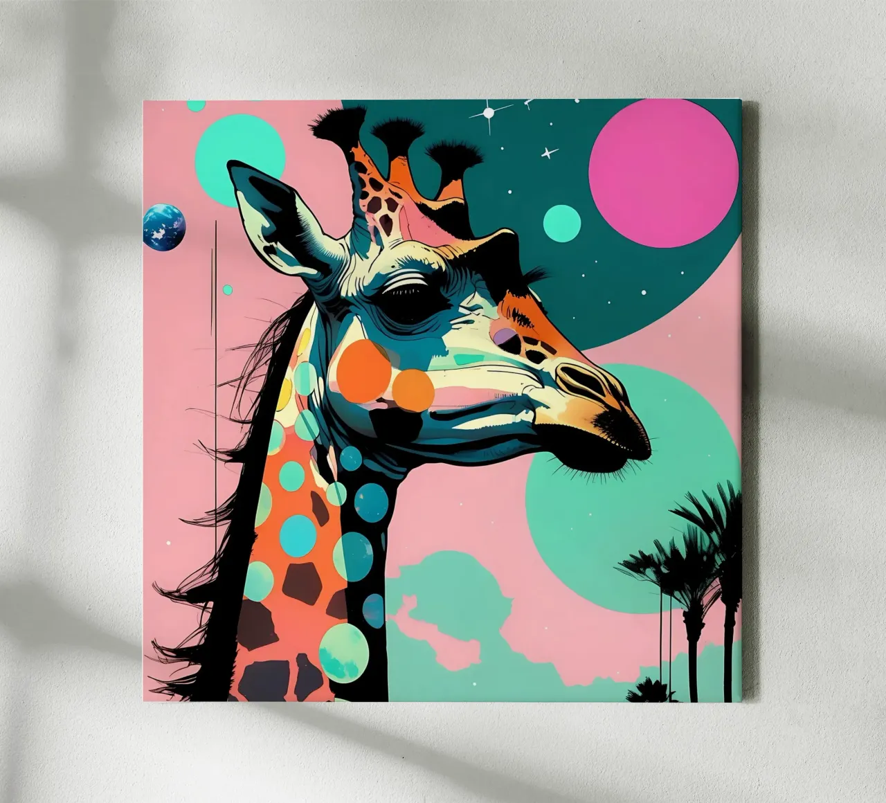 Giraffe_Style_D_1 canvas by Tierisch bunt by LK
