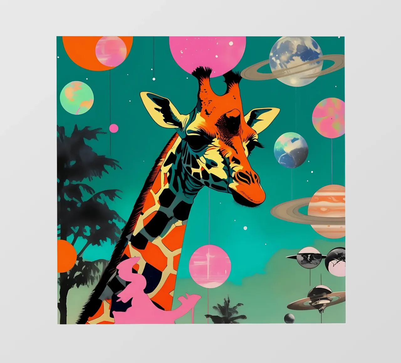 Giraffa_Stile_D_2 telo in pvc da Tierisch bunt by LK