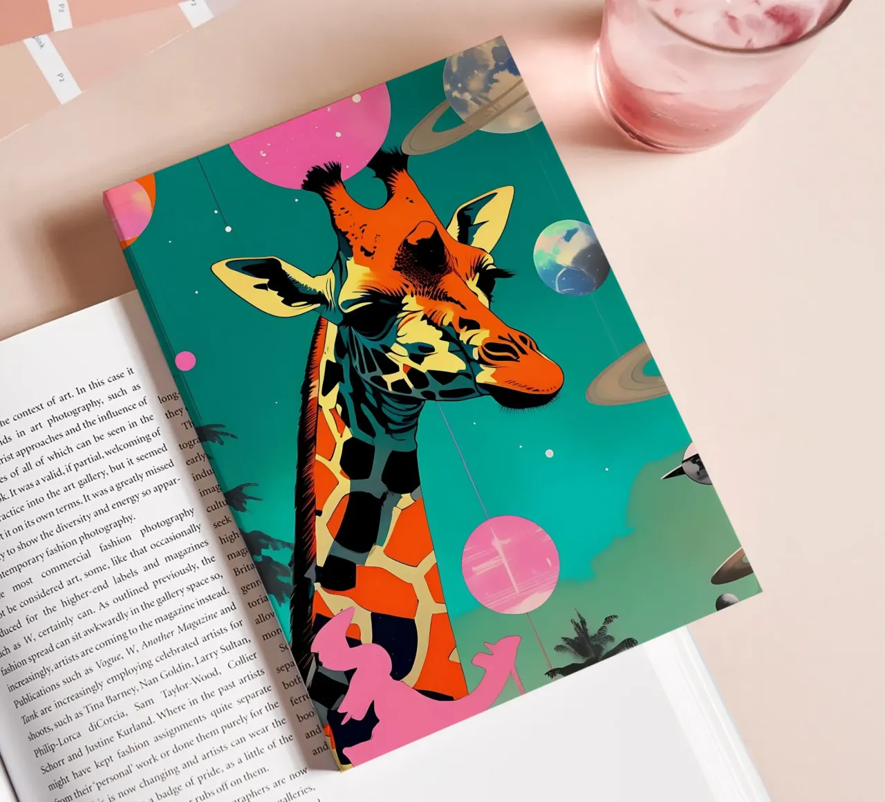 Giraffe_Style_D_2 notebook by Tierisch bunt by LK