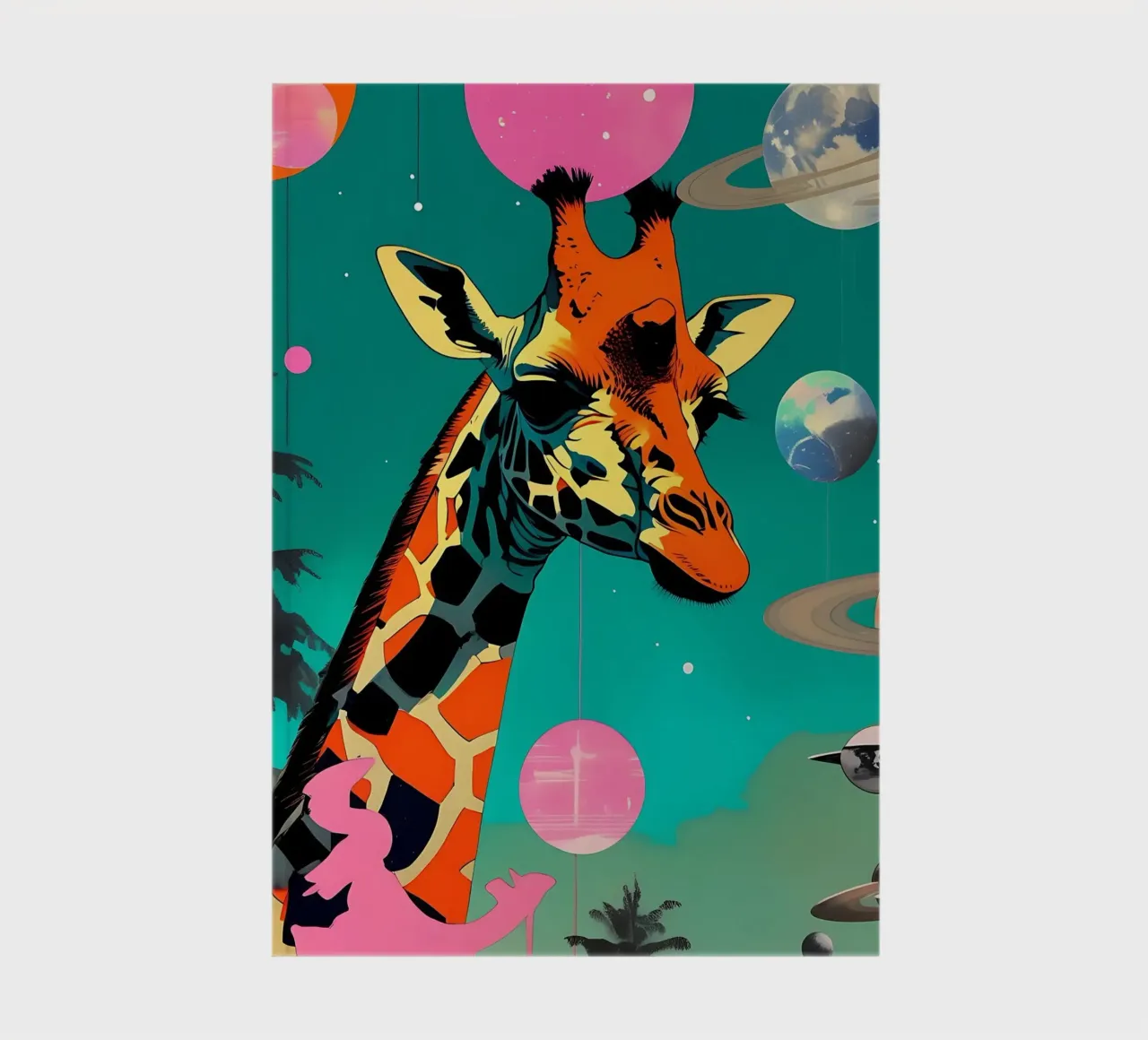 Giraffe_Style_D_2 notebook by Tierisch bunt by LK