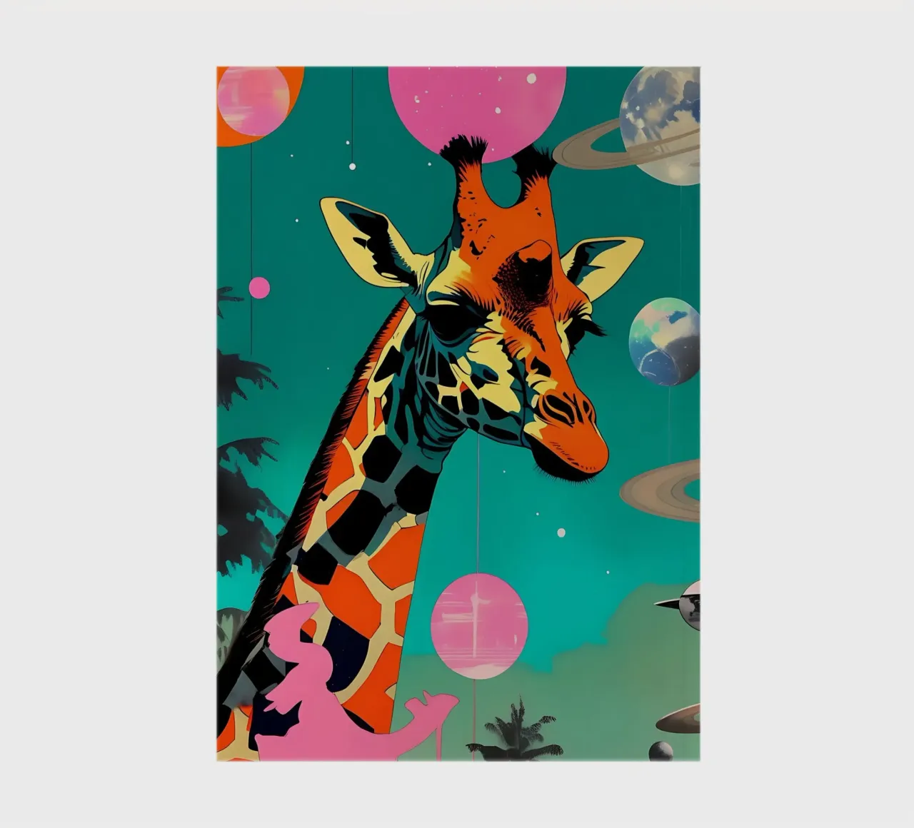 Giraffe_Style_D_2 notebook by Tierisch bunt by LK