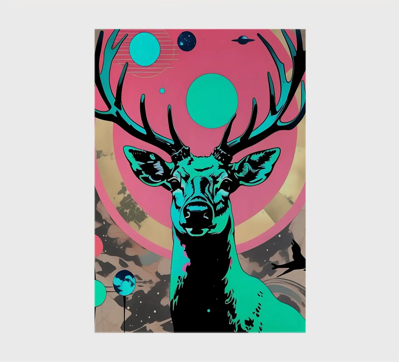 Stag_Style_D_1 notebook by Tierisch bunt by LK