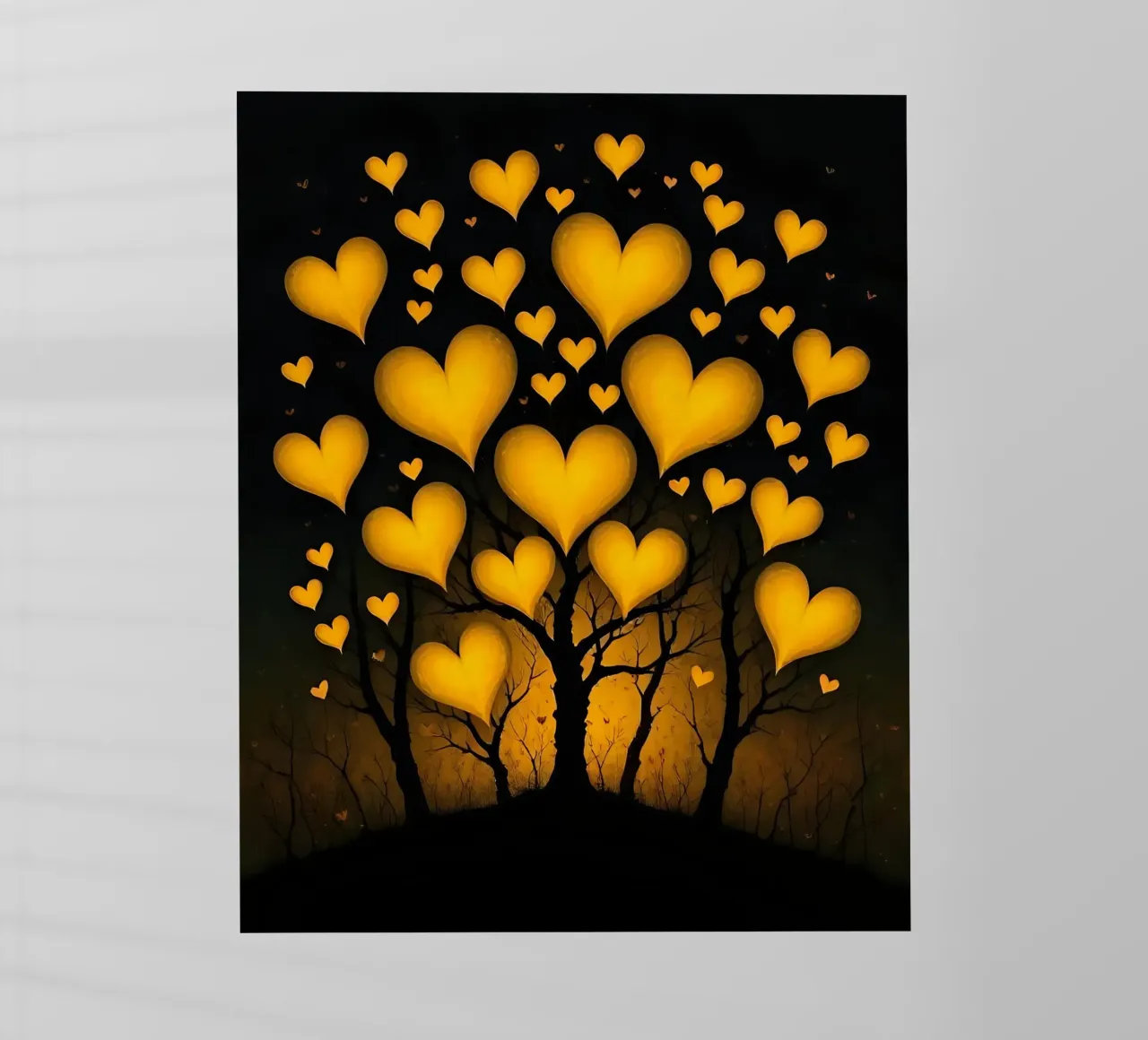 Cuori_8 pellicola backlit da schwarz-gelb by LK