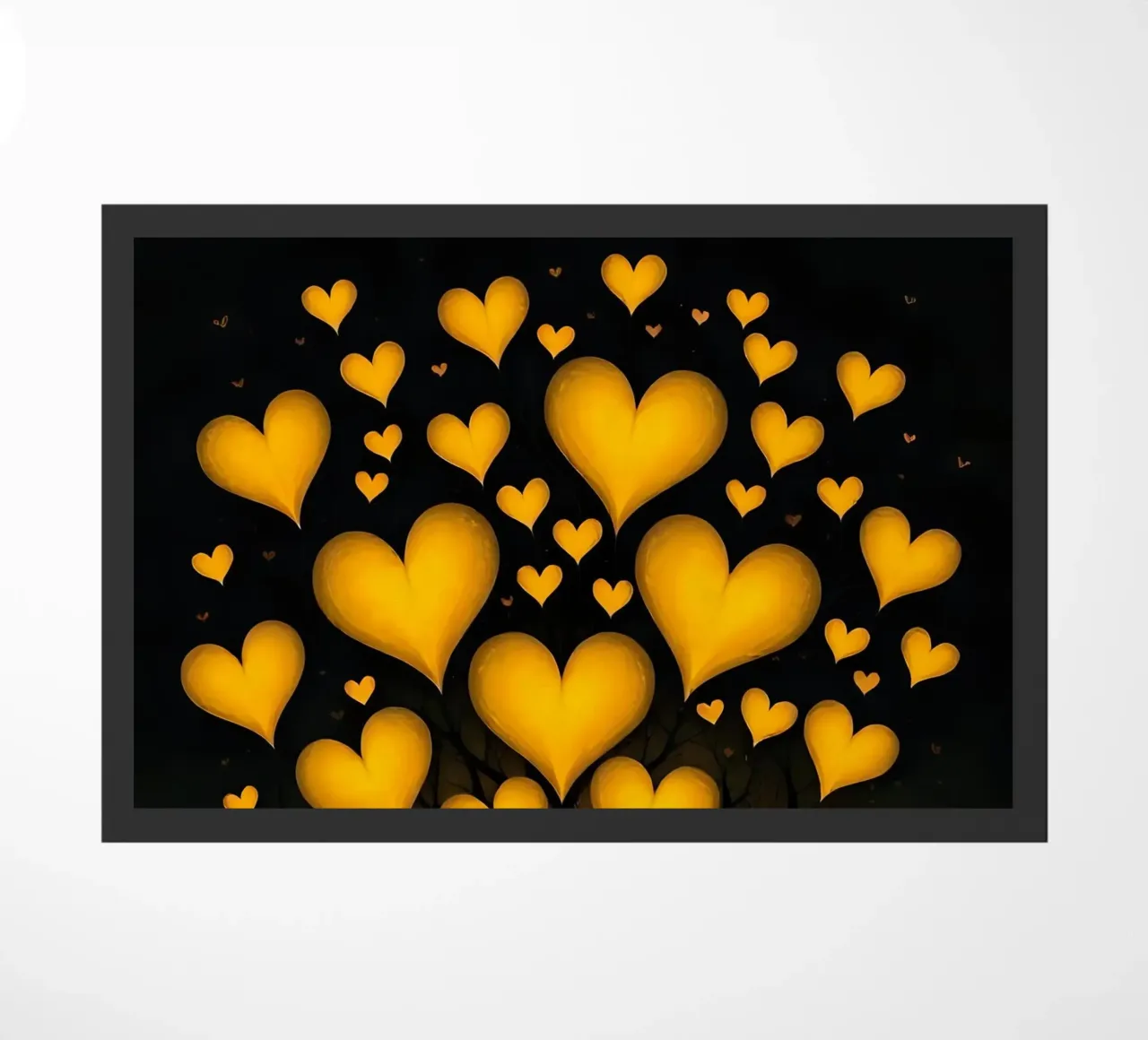 Cuori_8 zerbino da schwarz-gelb by LK