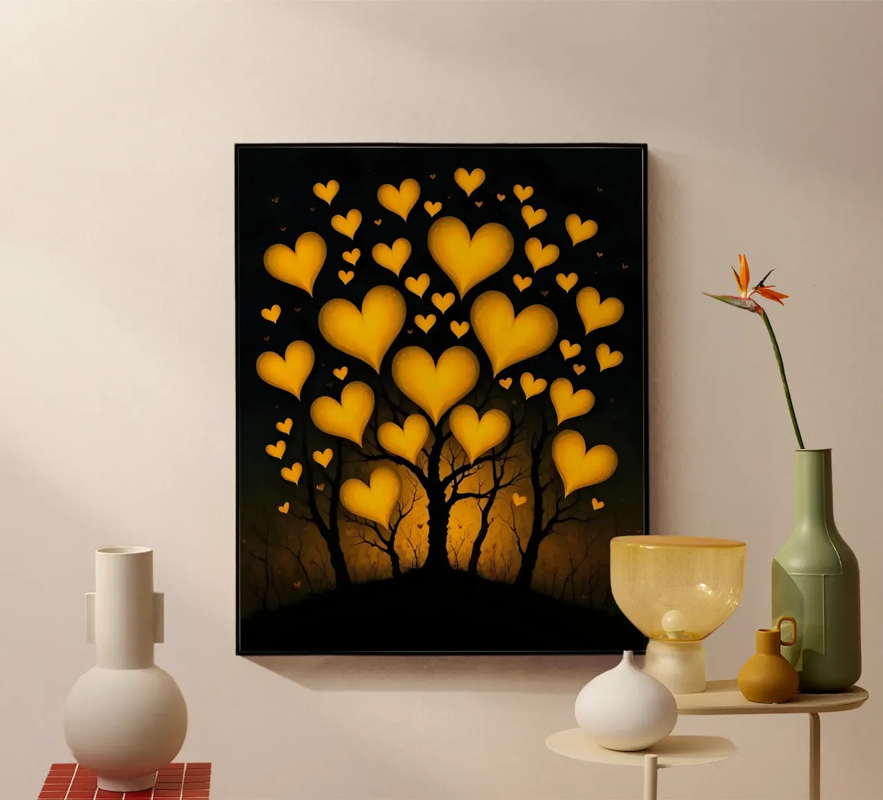 Hearts_8 acrylic glass by schwarz-gelb by LK