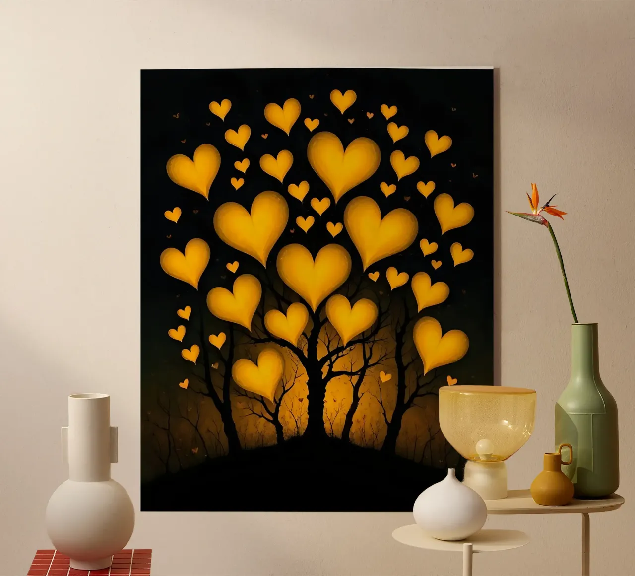 Hearts_8 acrylic glass by schwarz-gelb by LK