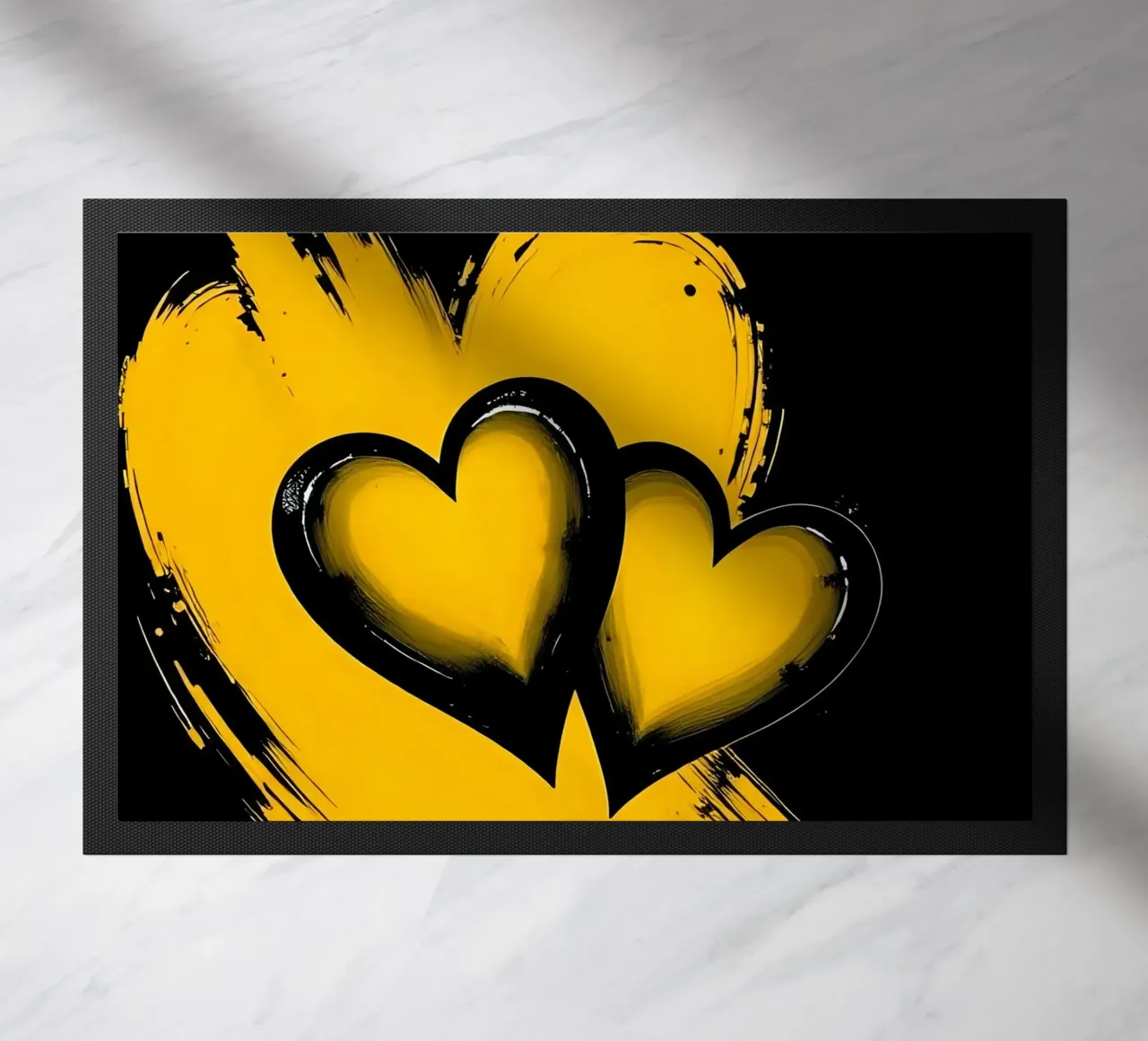 Cuori_9 zerbino da schwarz-gelb by LK