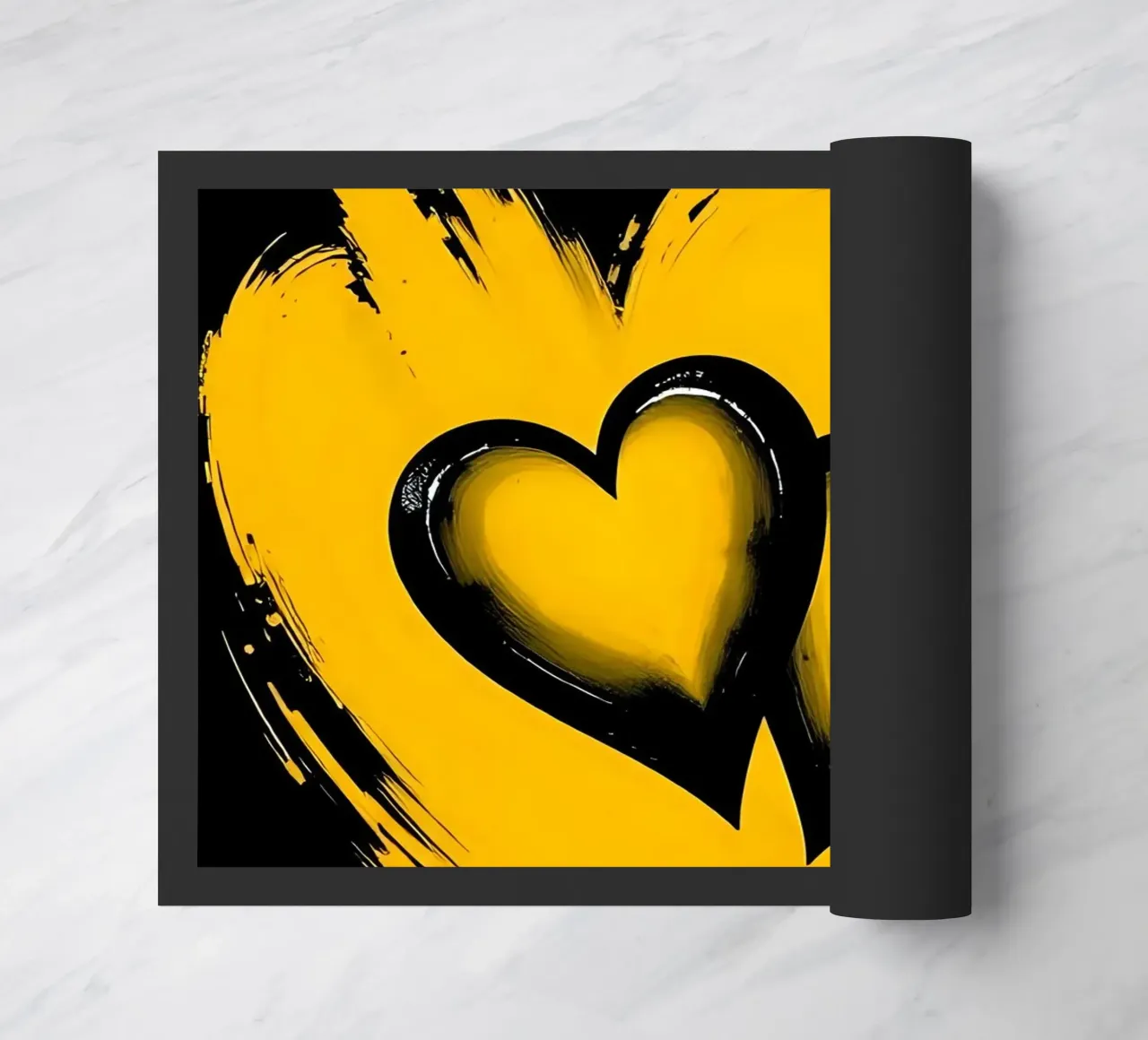 Cuori_9 zerbino da schwarz-gelb by LK