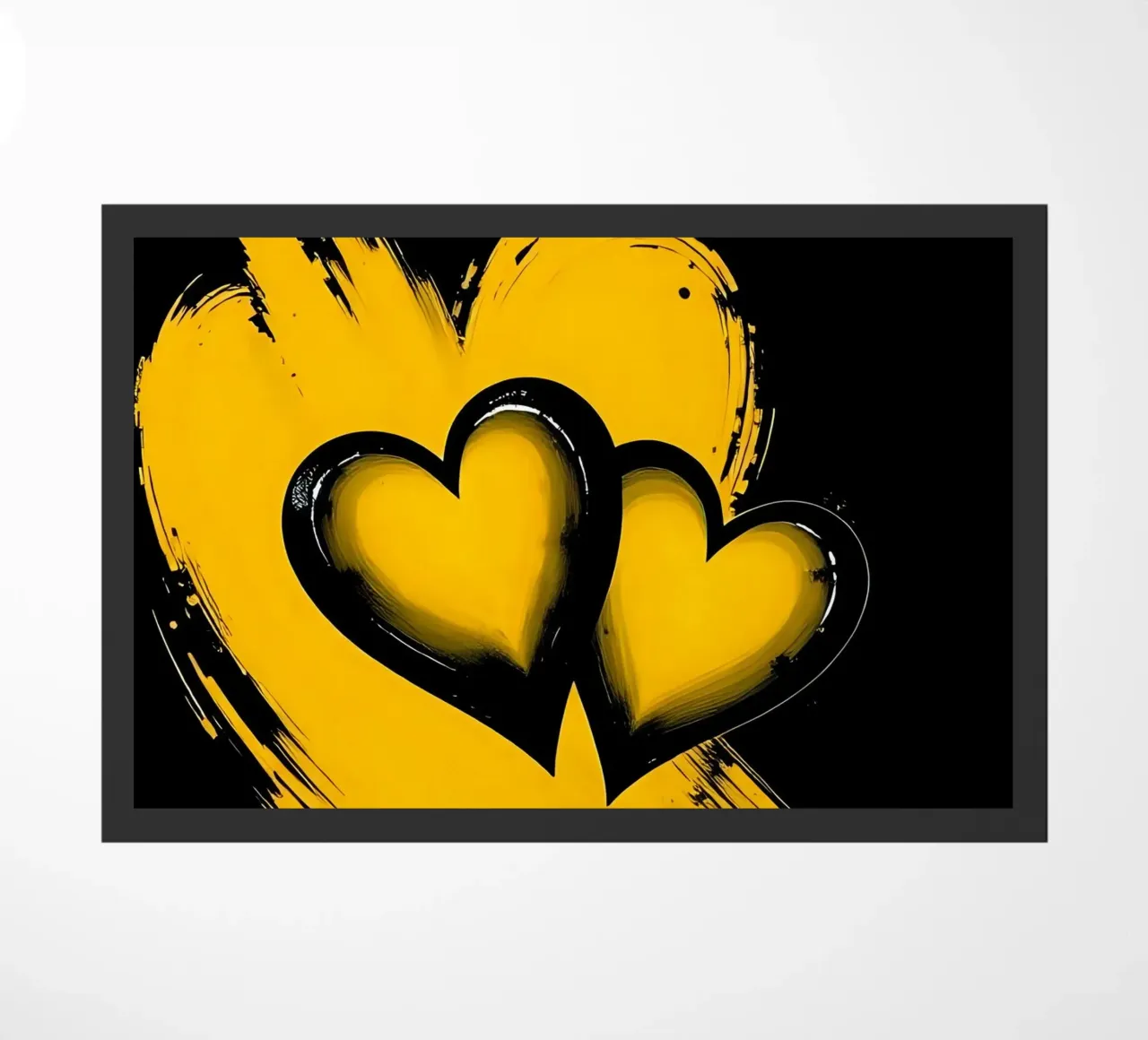 Cuori_9 zerbino da schwarz-gelb by LK