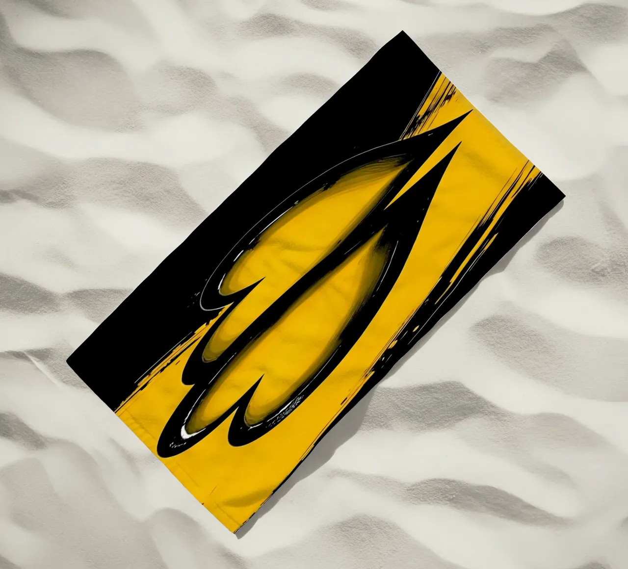 Cuori_9 telo mare da schwarz-gelb by LK