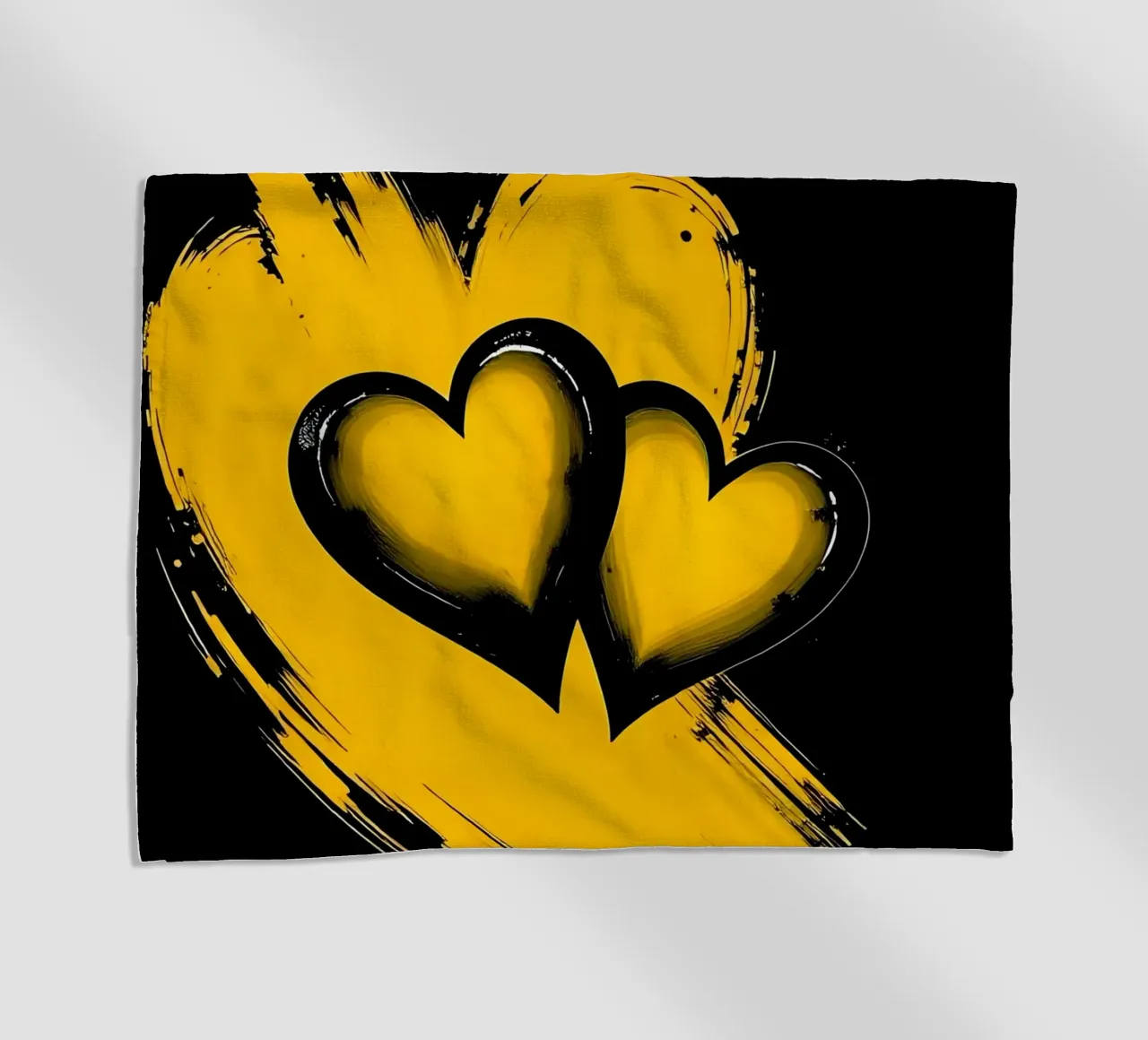 Cuori_9 telo mare da schwarz-gelb by LK