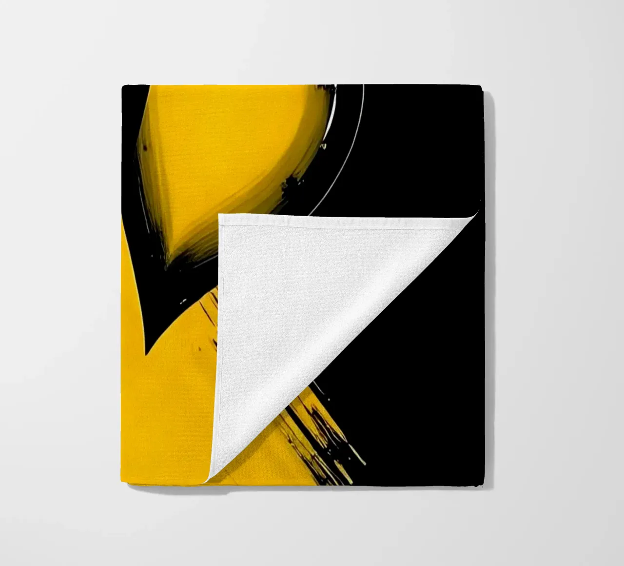 Cuori_9 telo mare da schwarz-gelb by LK