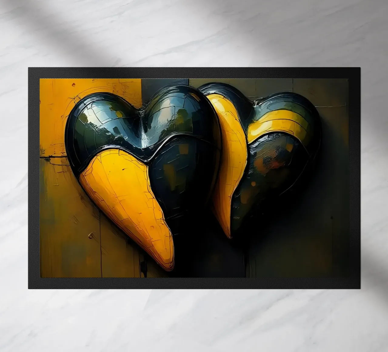 Cuori_10 zerbino da schwarz-gelb by LK