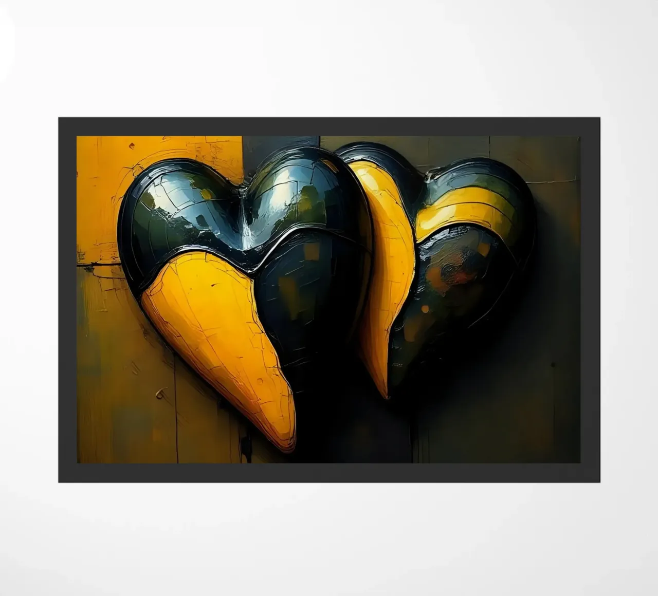 Cuori_10 zerbino da schwarz-gelb by LK