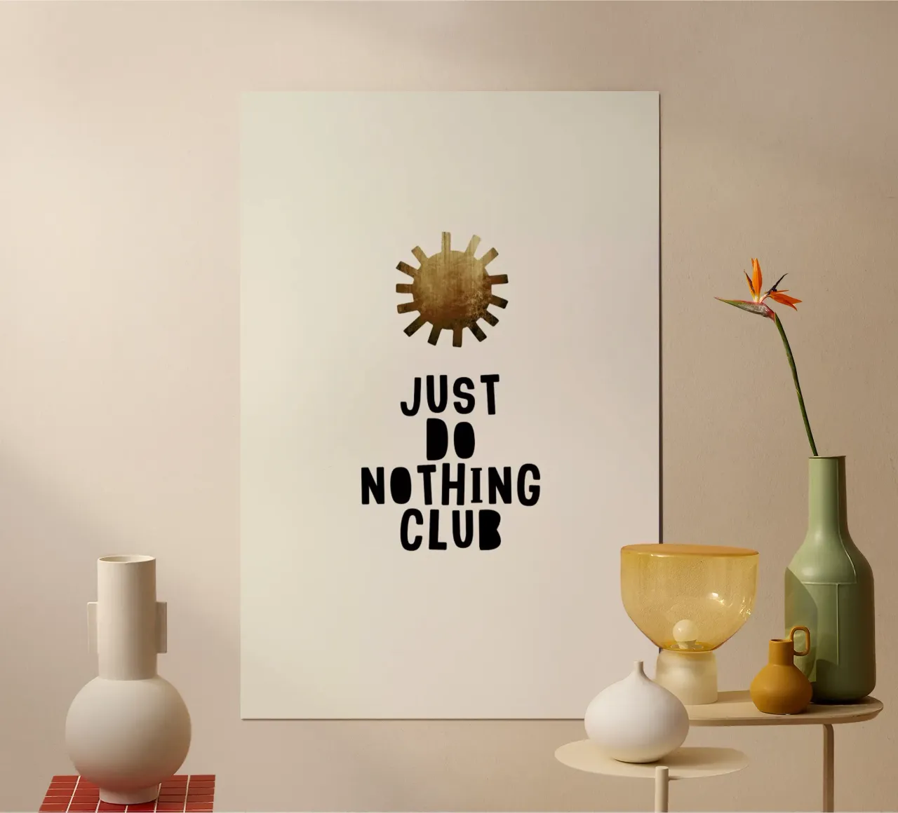 Do Nothing Club poster da Kubistika