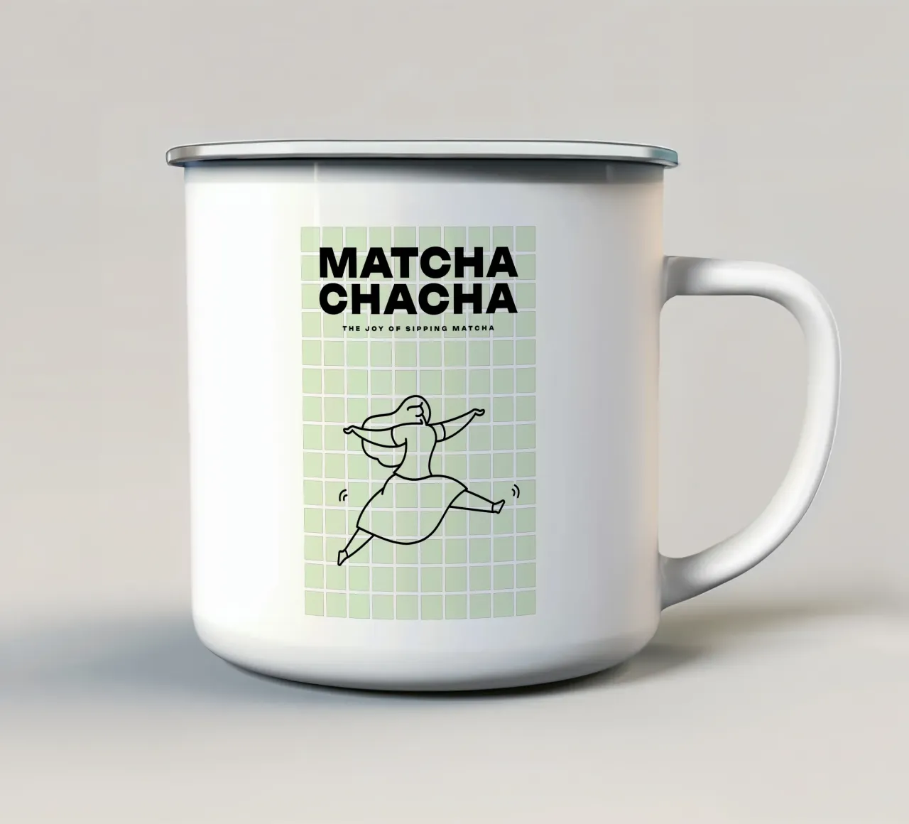 Matcha-cha-cha tazza in smalto da Bureau Purpur