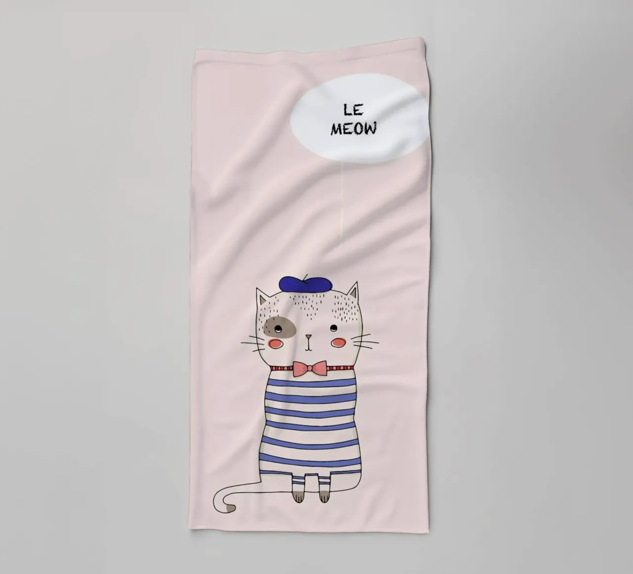 Le Meow asciugamano da bagno da Kubistika