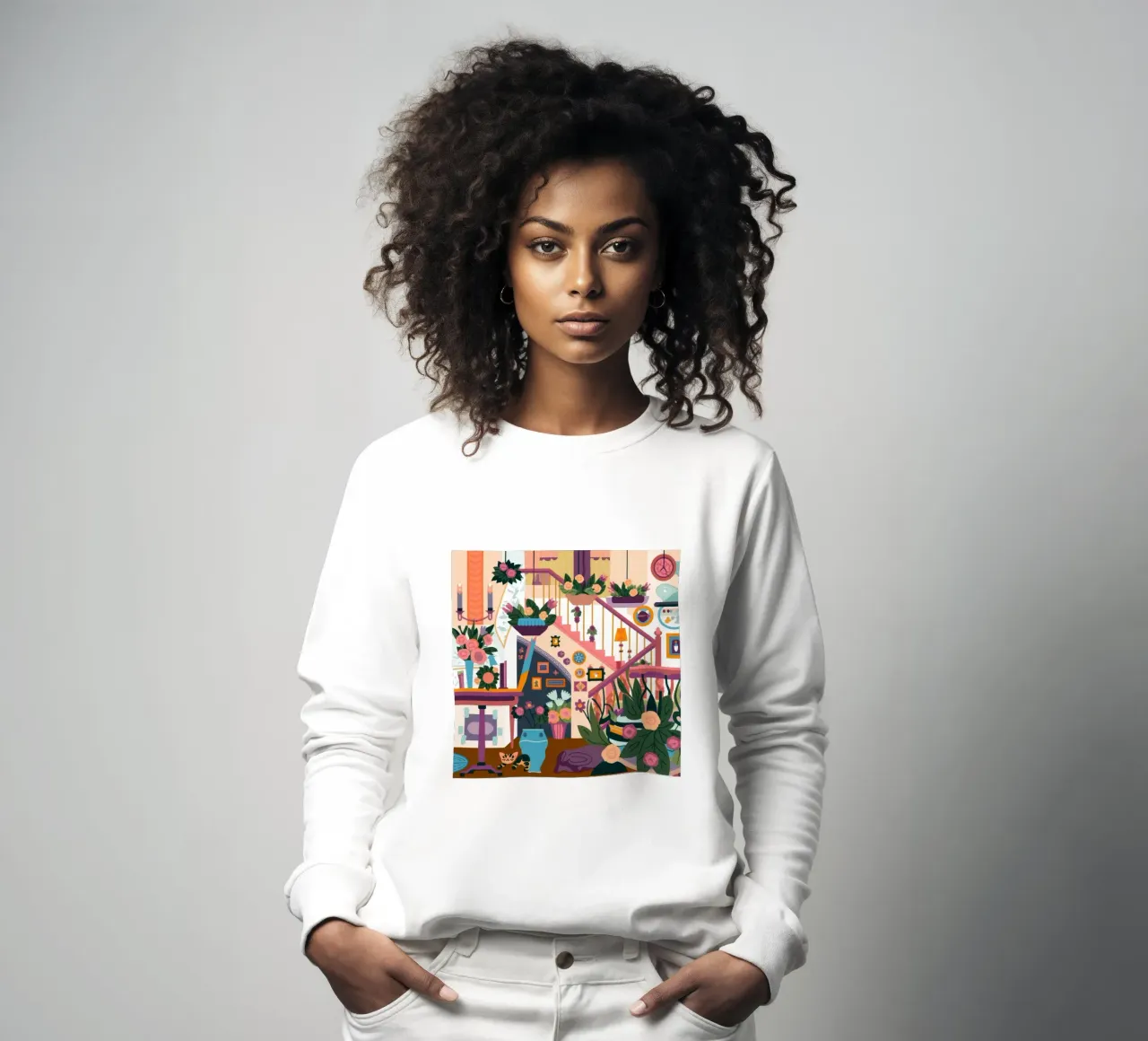 Verzauberte Treppe Blüte Sweatshirt von Lumina Vision