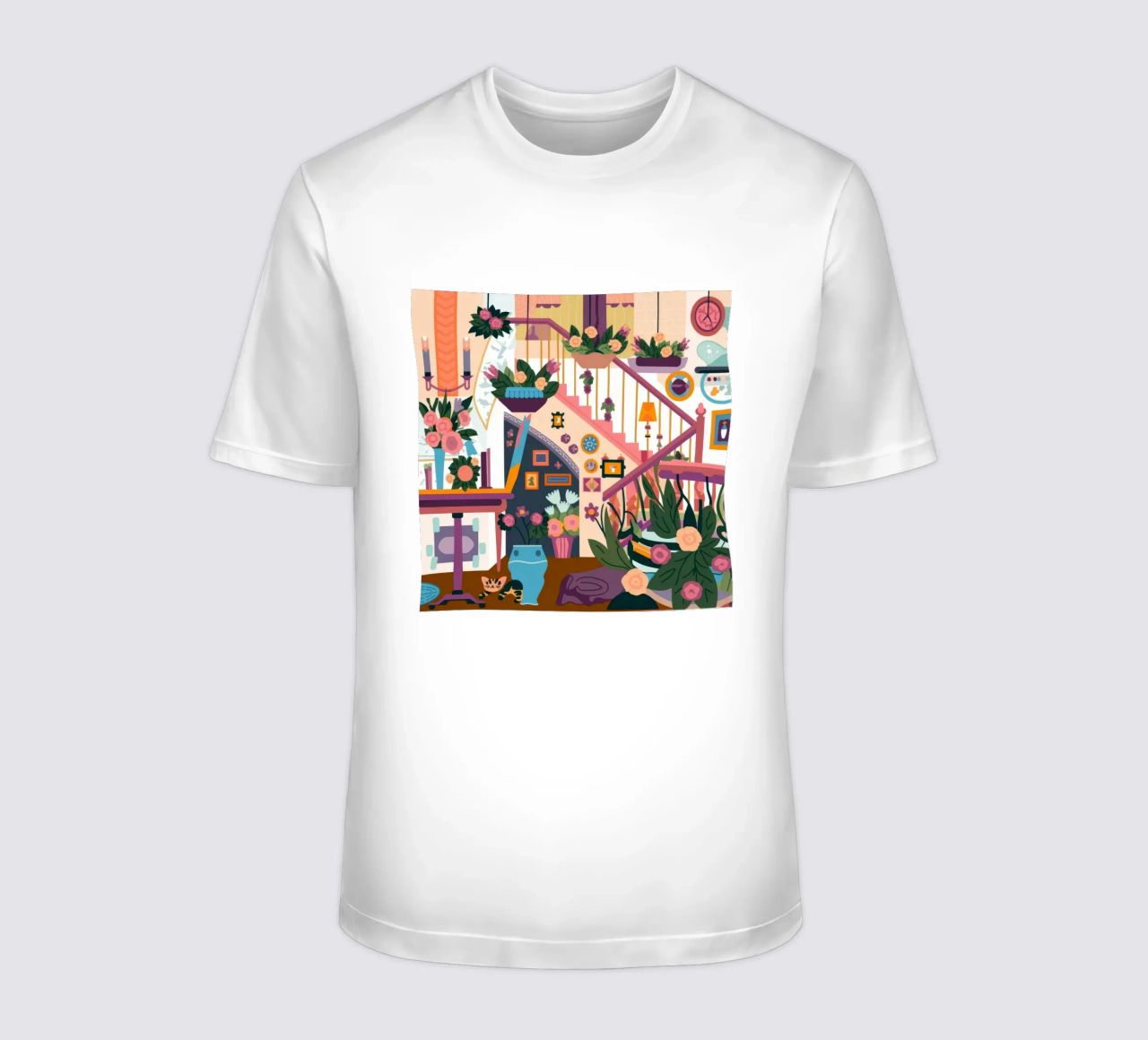 Scala incantata in fiore t-shirt da Lumina Vision
