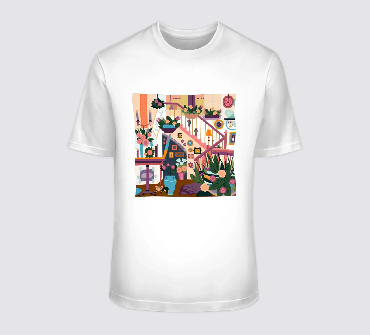 Enchanted Staircase Bloom t-shirt by Lumina Vision