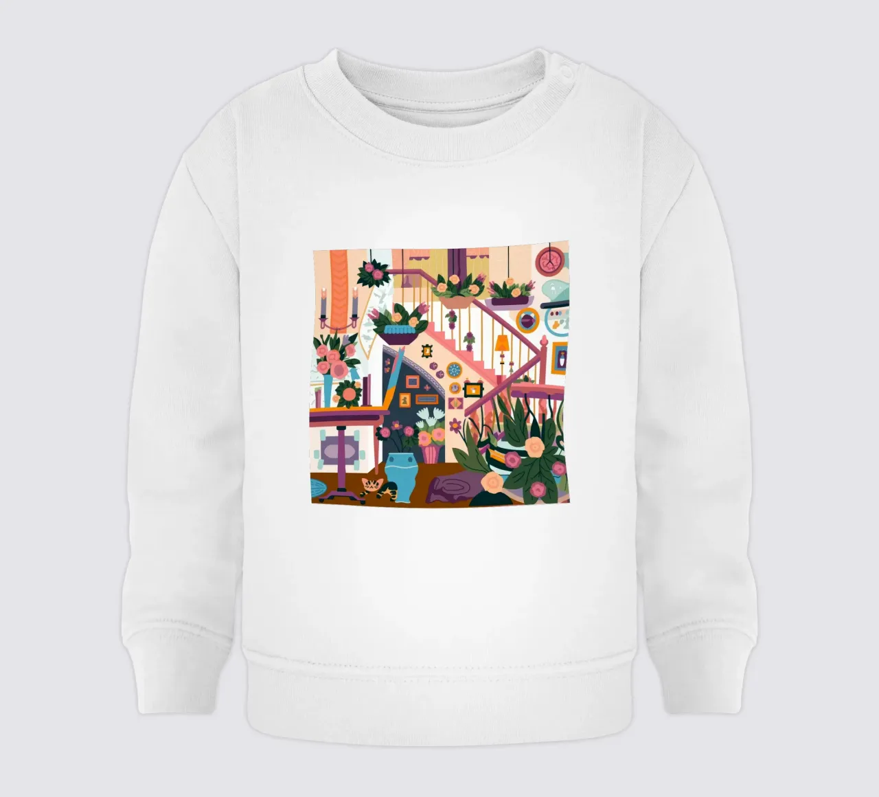 Scala incantata in fiore felpa neonato da Lumina Vision