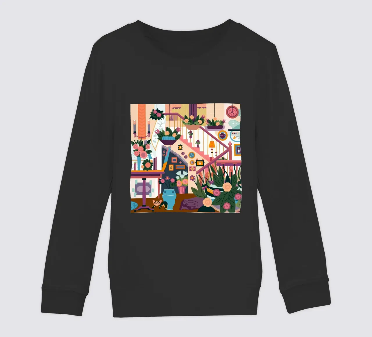 Scala incantata in fiore felpa bambino da Lumina Vision