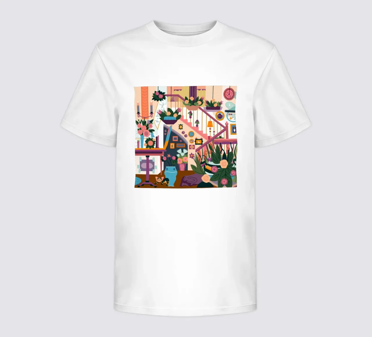 Scala incantata in fiore t-shirt bambini da Lumina Vision