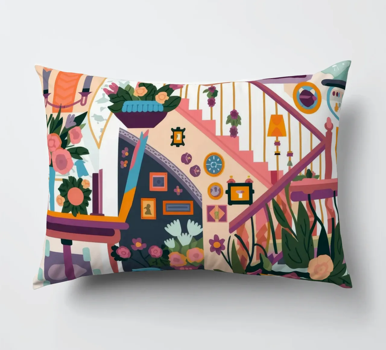 Scala incantata in fiore cuscino da Lumina Vision