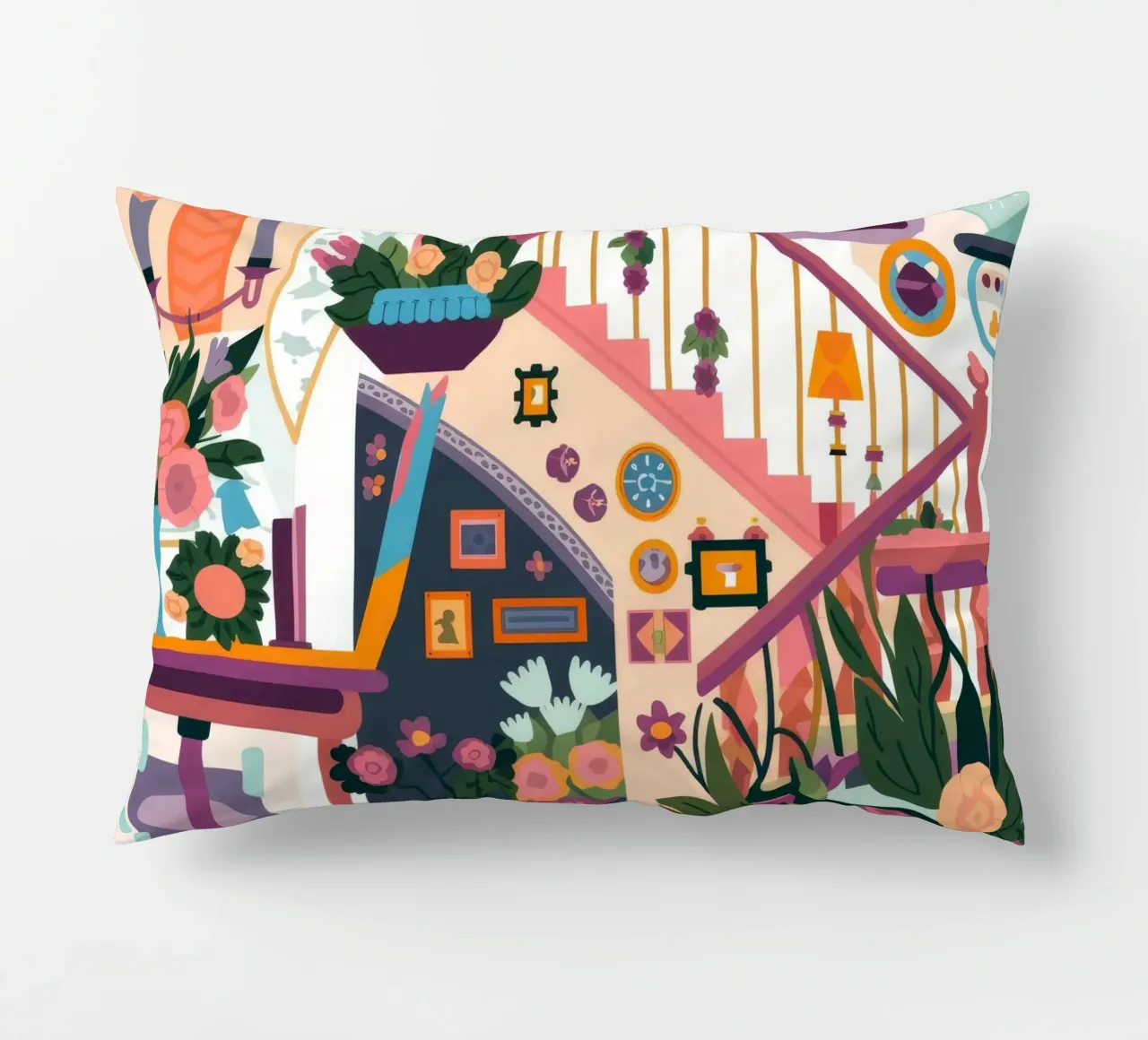 Scala incantata in fiore cuscino da Lumina Vision