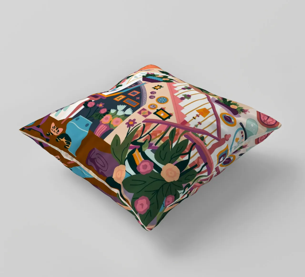 Scala incantata in fiore cuscino da Lumina Vision