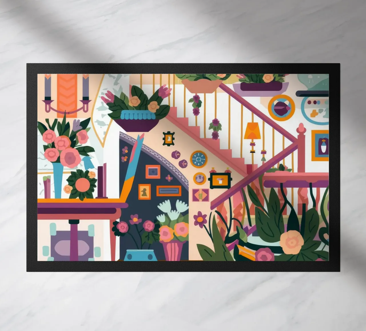 Scala incantata in fiore zerbino da Lumina Vision