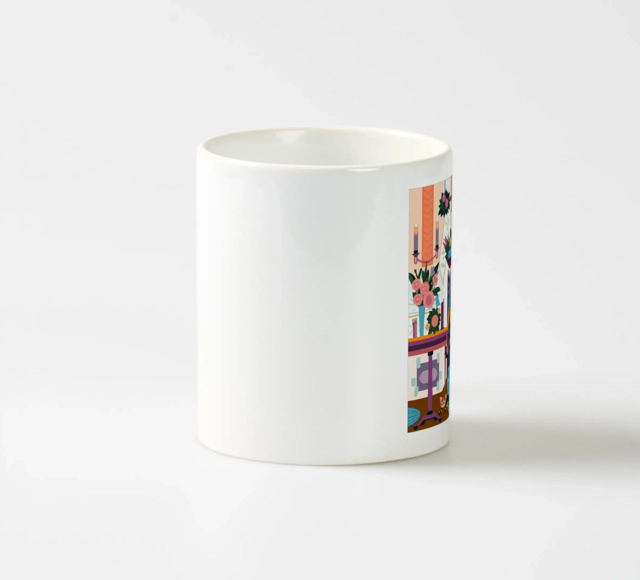 Scala incantata in fiore tazza in ceramica da Lumina Vision