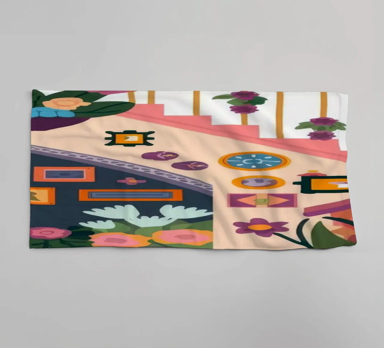 Enchanted Staircase Bloom towel by Lumina Vision
