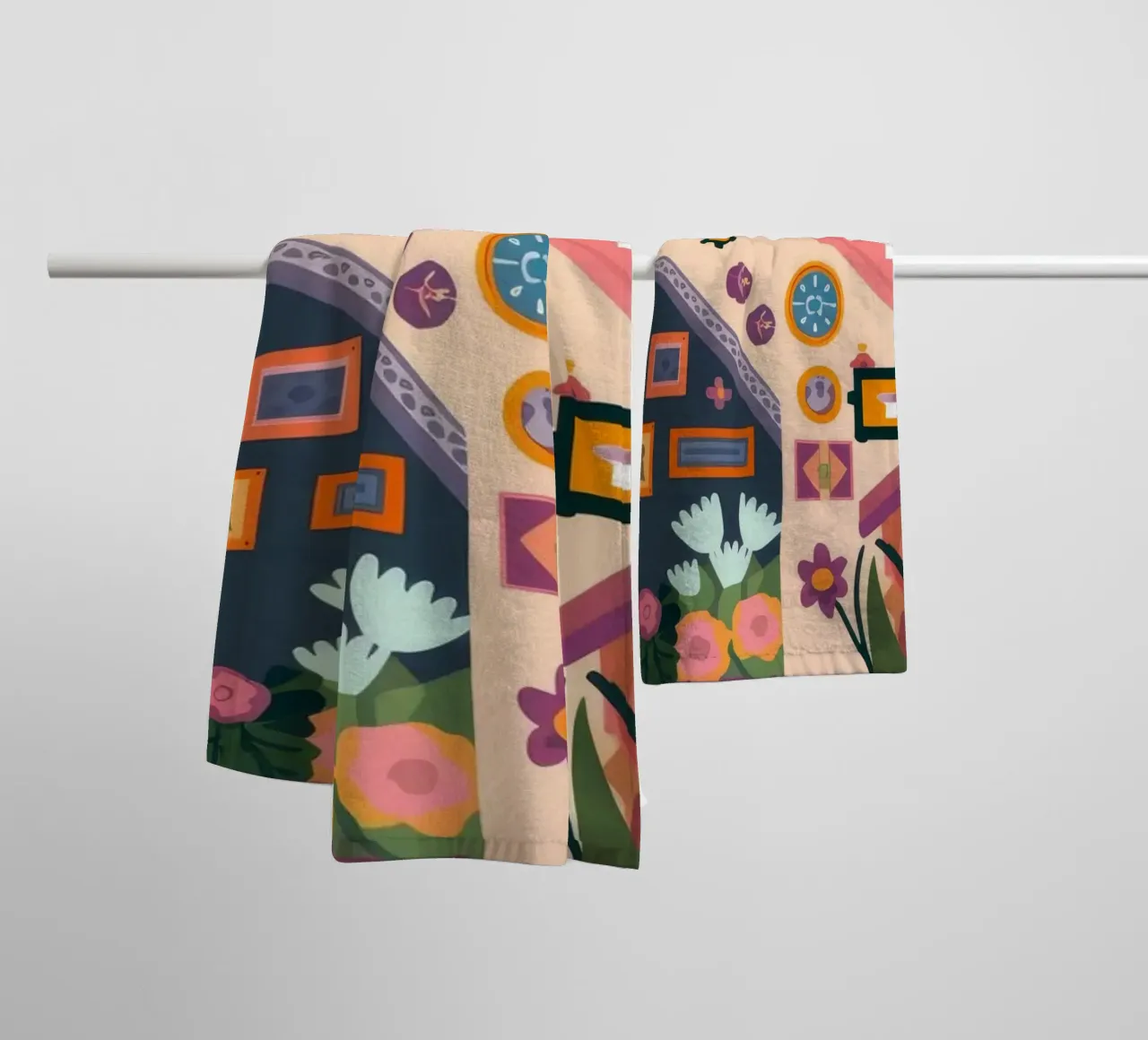 Enchanted Staircase Bloom towel by Lumina Vision