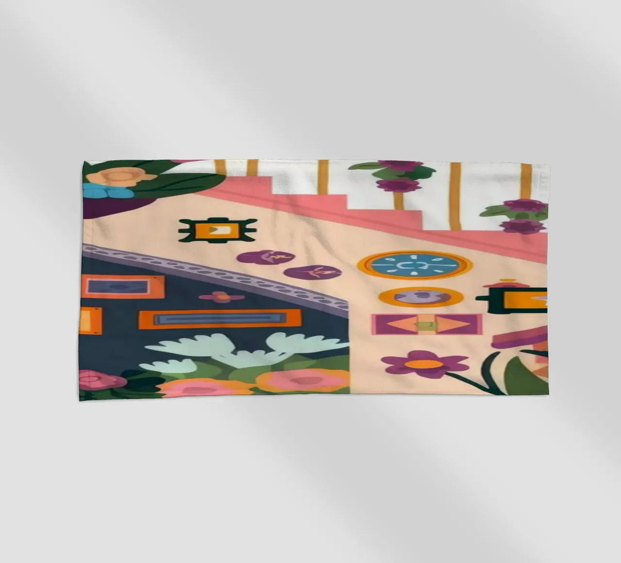 Scala incantata in fiore telo mare da Lumina Vision