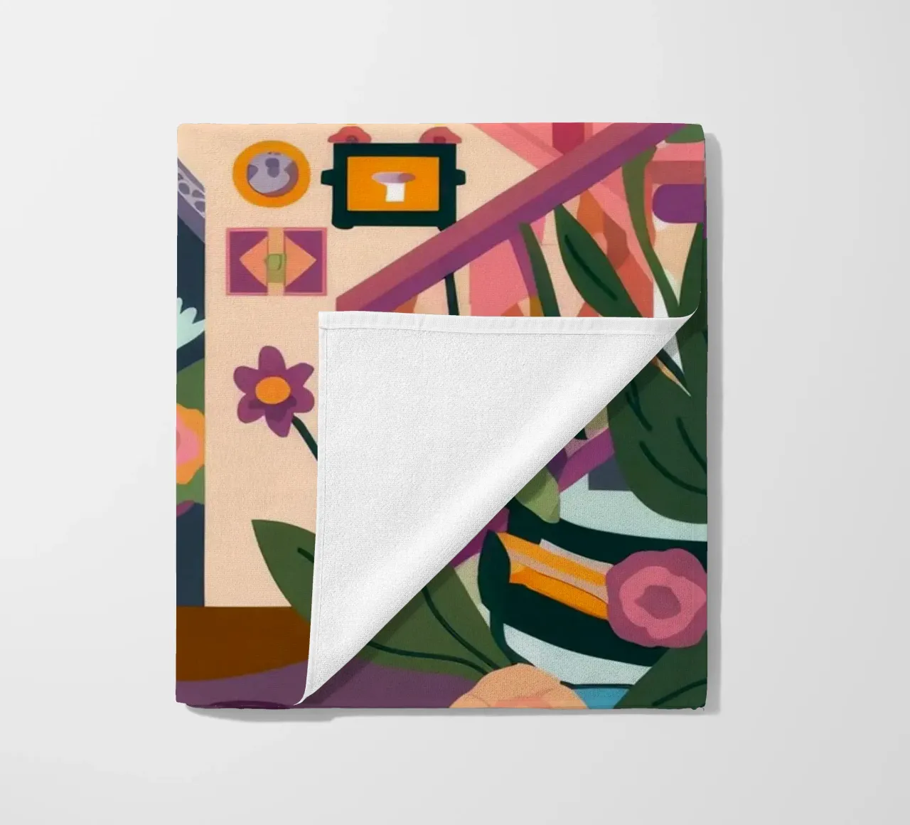 Enchanted Staircase Bloom beach towel by Lumina Vision