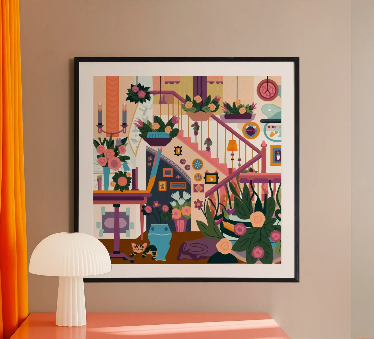 Scala incantata in fiore carta hahnemühle da Lumina Vision