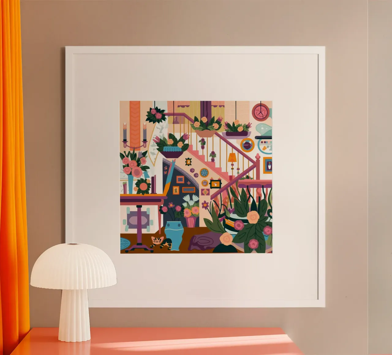 Scala incantata in fiore carta hahnemühle da Lumina Vision