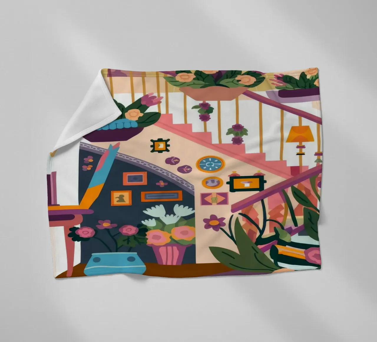 Scala incantata in fiore coperta in pile da Lumina Vision