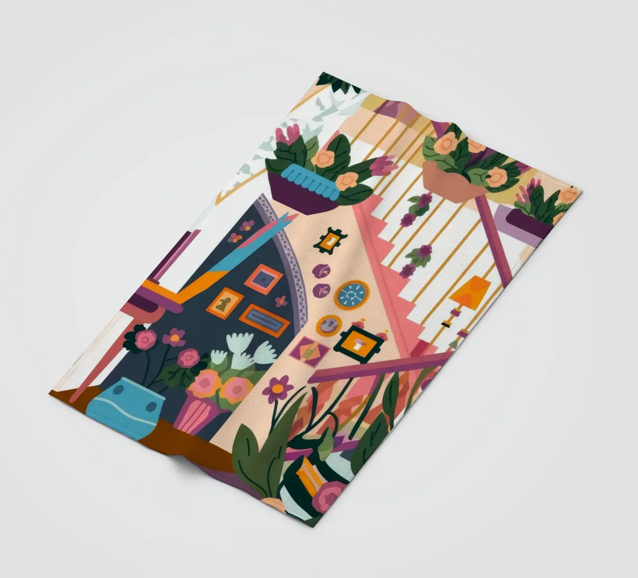 Scala incantata in fiore coperta in pile da Lumina Vision