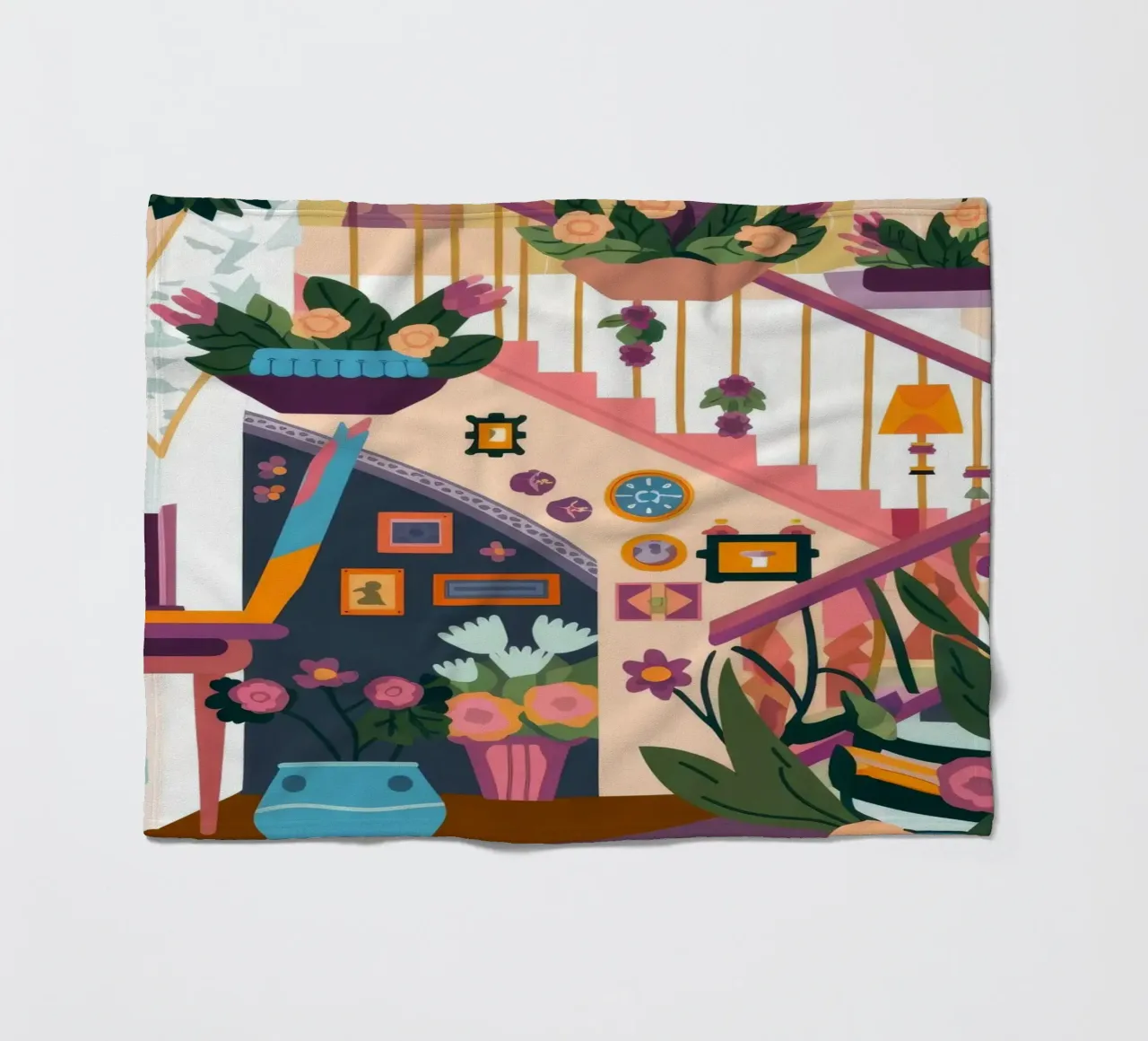 Scala incantata in fiore coperta in pile da Lumina Vision