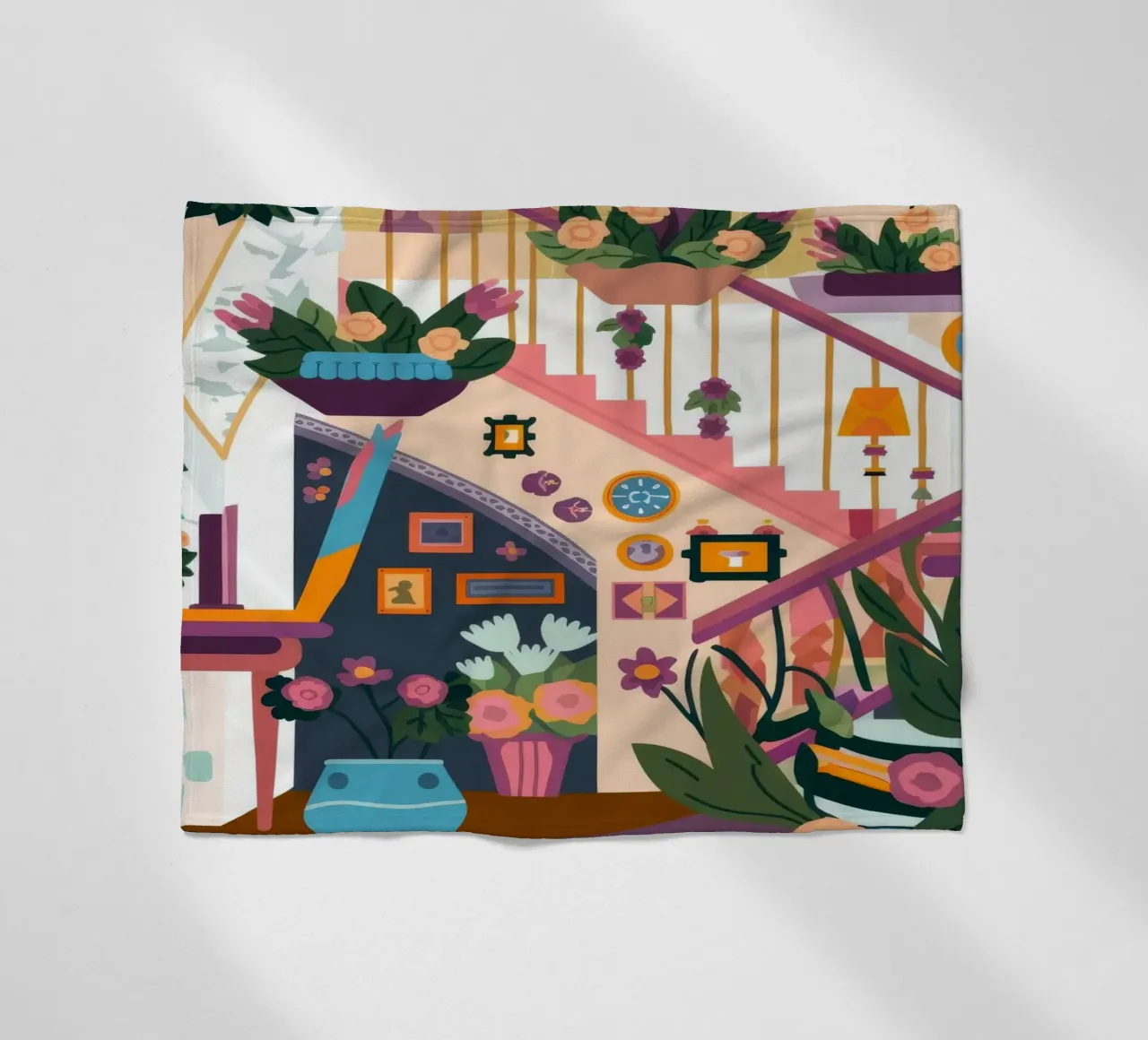 Scala incantata in fiore coperta in pile da Lumina Vision