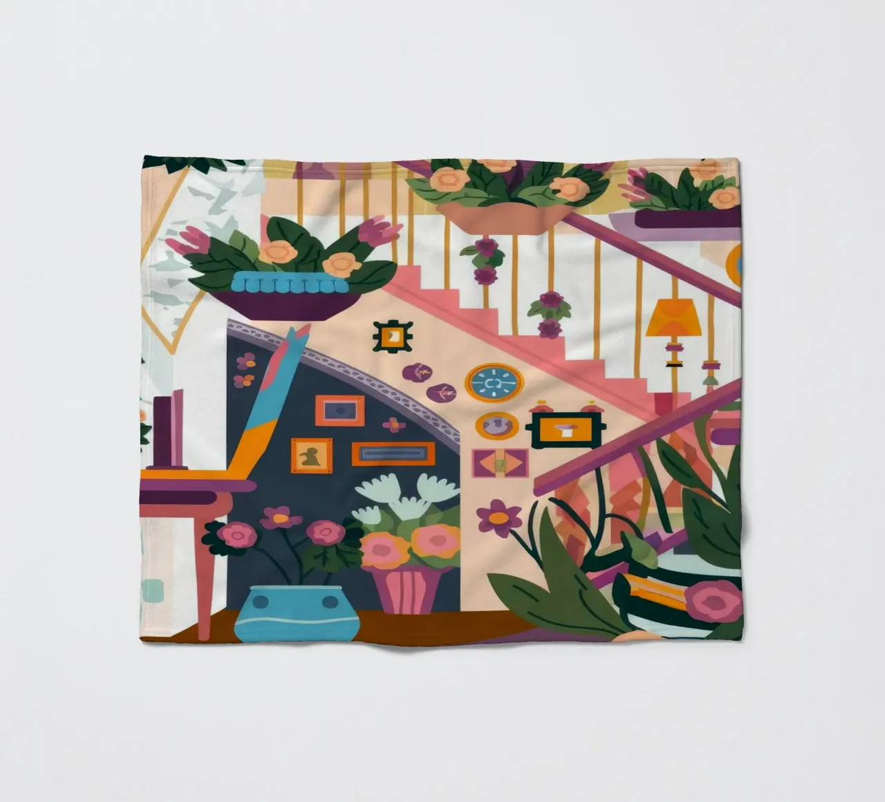 Scala incantata in fiore coperta in pile da Lumina Vision