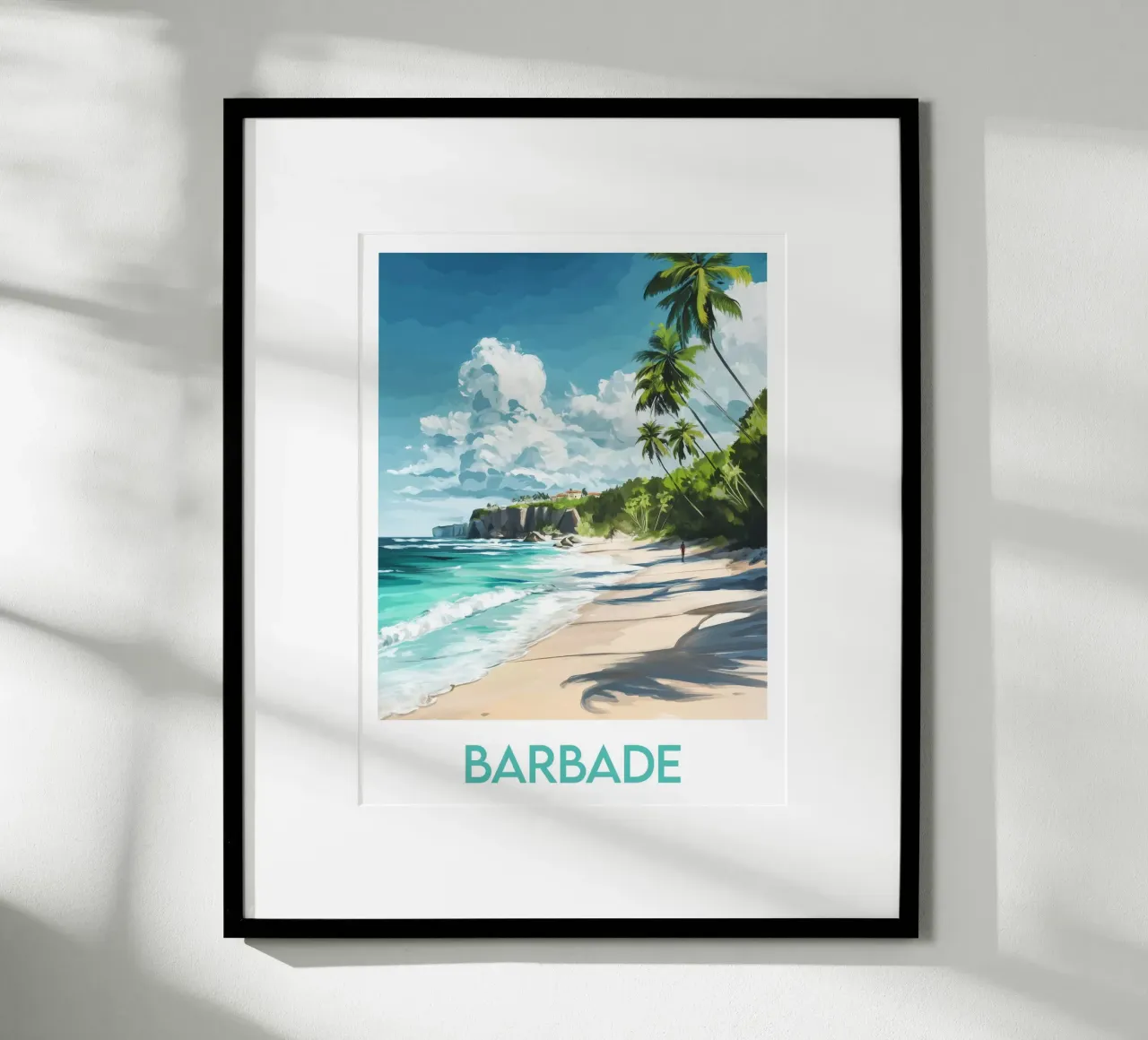 Affiche Barbade carta hahnemühle da Frame the World