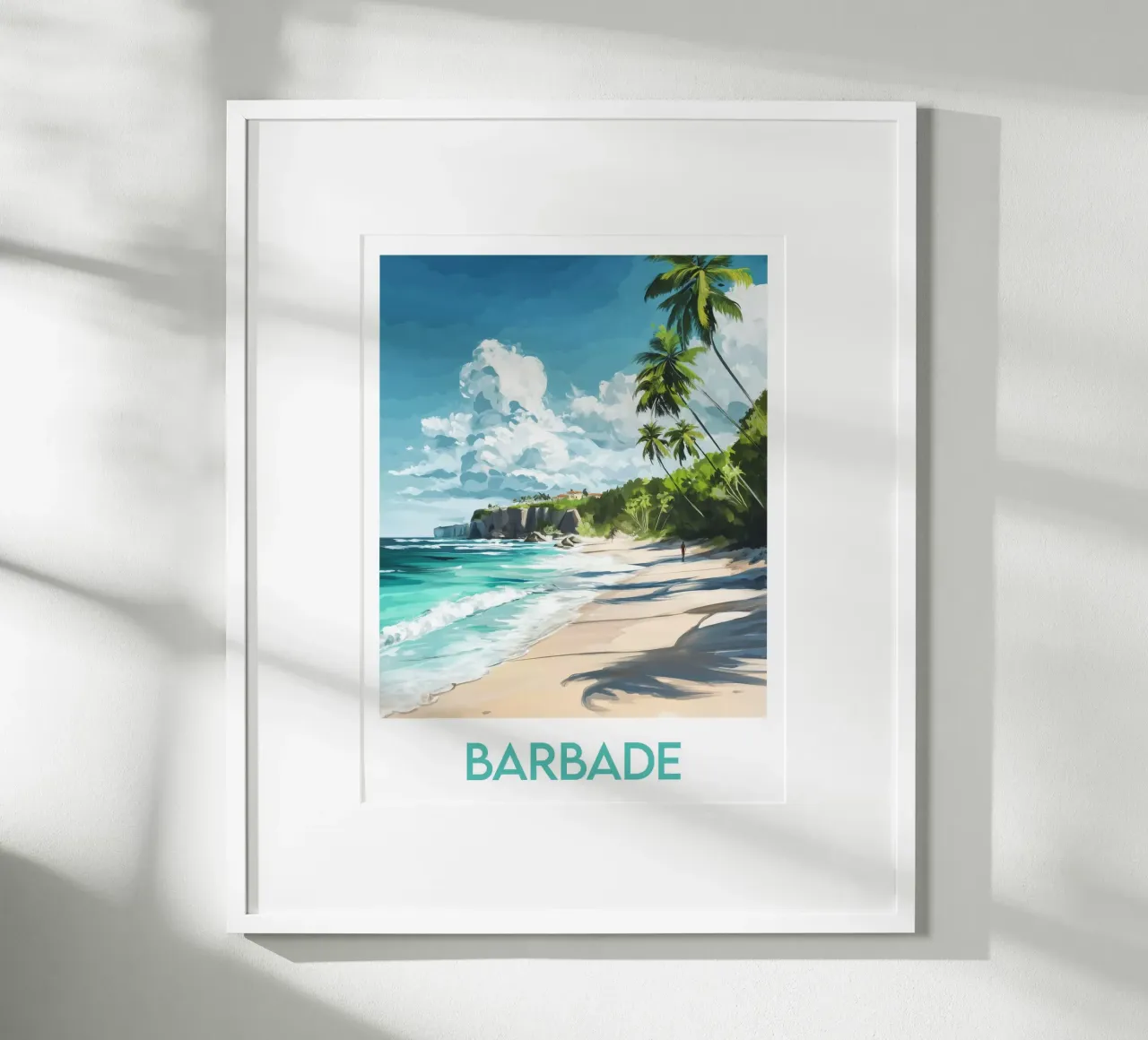 Affiche Barbade carta hahnemühle da Frame the World